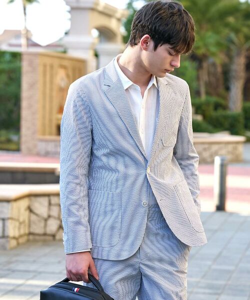 DRESSTERIOR / ドレステリア テーラードジャケット | COOLMAX シアサッカー サマージャケット | 詳細4