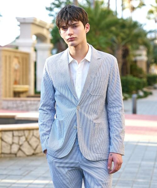 DRESSTERIOR / ドレステリア テーラードジャケット | COOLMAX シアサッカー サマージャケット | 詳細5