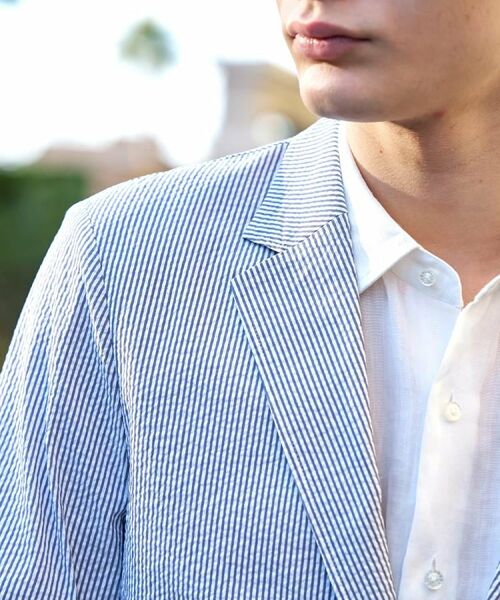 DRESSTERIOR / ドレステリア テーラードジャケット | COOLMAX シアサッカー サマージャケット | 詳細7