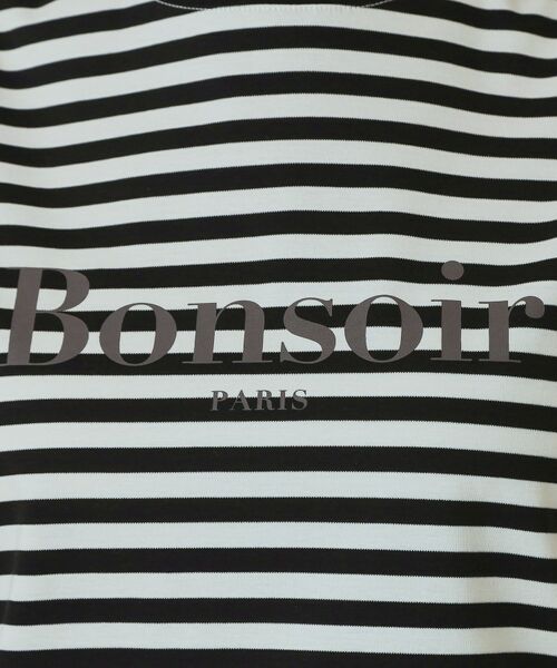 DRESSTERIOR / ドレステリア Tシャツ | 【接触冷感／抗菌防臭／消臭】アイスクリアコットンBonsoirロゴボーダーTシャツ | 詳細13