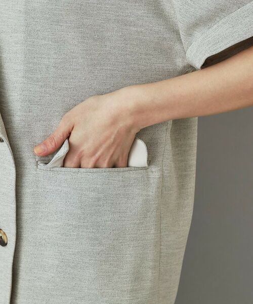 DRESSTERIOR / ドレステリア テーラードジャケット | 【セットアップ可/UVカット/接触冷感/吸水速乾】ウォッシャブル リネンライクドルマンジャケット | 詳細19