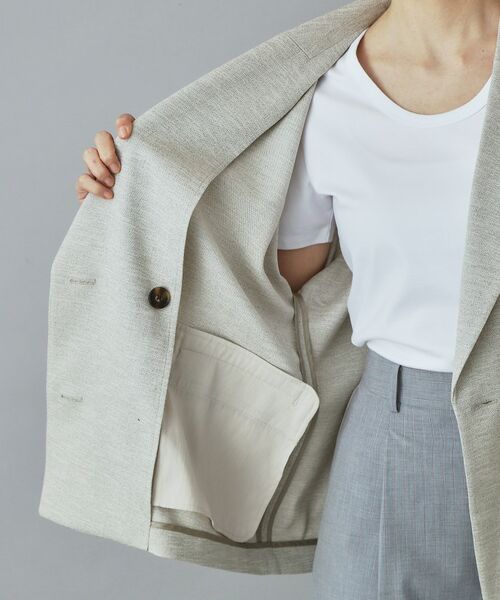 DRESSTERIOR / ドレステリア テーラードジャケット | 【セットアップ可/UVカット/接触冷感/吸水速乾】ウォッシャブル リネンライクドルマンジャケット | 詳細20