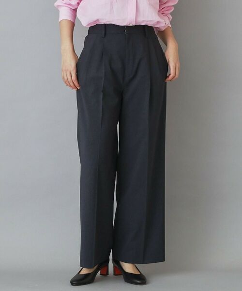DRESSTERIOR / ドレステリア パンツ | 【otonaMUSE5月号掲載／セットアップ可】ウォッシャブルタックワイドパンツ（チャコールグレー(013)）