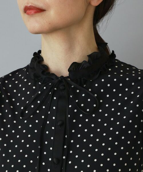 DRESSTERIOR / ドレステリア シャツ・ブラウス | 【otonaMUSE5月号掲載/着映え/ウォッシャブル】ドットプリントウィングスリーブブラウス | 詳細14