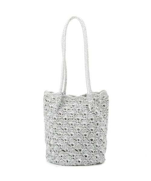 DRESSTERIOR / ドレステリア トートバッグ | メタリック クロッシェ バッグ（シルバー(006)）