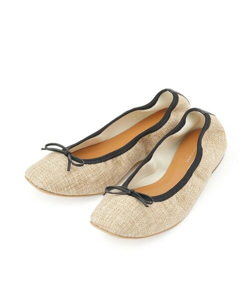 DRESSTERIOR / ドレステリア フラットシューズ | パナマ風バレエシューズ（キャメルブラウン(541)）