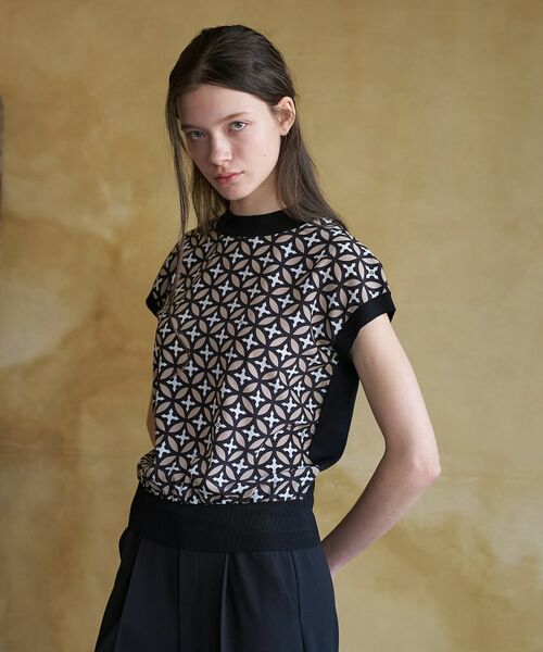 DRESSTERIOR / ドレステリア ニット・セーター | オーバーラップサークルコンビフレンチニット | 詳細2