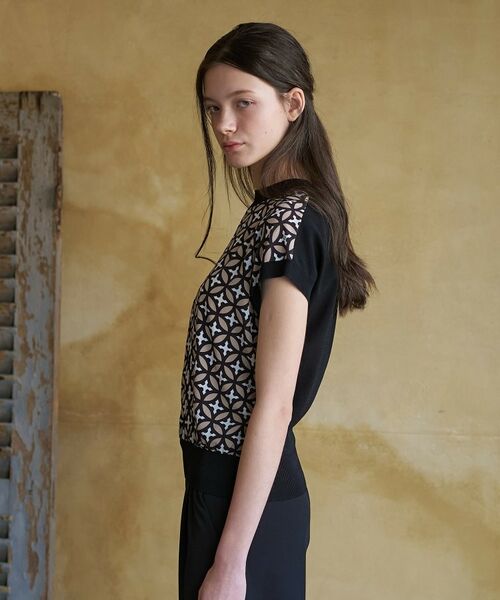 DRESSTERIOR / ドレステリア ニット・セーター | オーバーラップサークルコンビフレンチニット | 詳細3