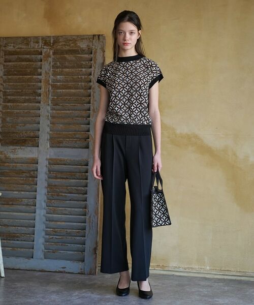 DRESSTERIOR / ドレステリア ニット・セーター | オーバーラップサークルコンビフレンチニット | 詳細4