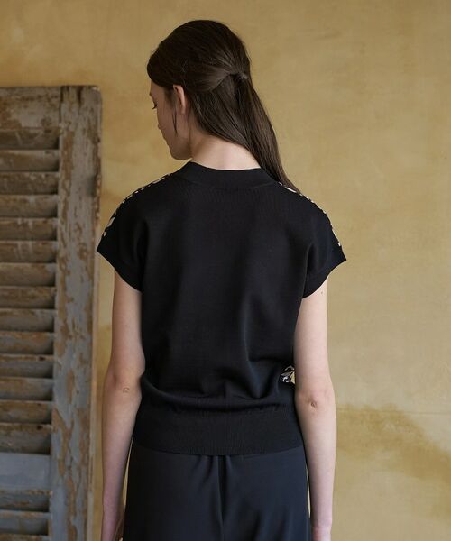 DRESSTERIOR / ドレステリア ニット・セーター | オーバーラップサークルコンビフレンチニット | 詳細8