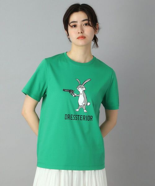 DRESSTERIOR / ドレステリア Tシャツ | アイスクリアコットン ピストルラビットT（グリーン(022)）