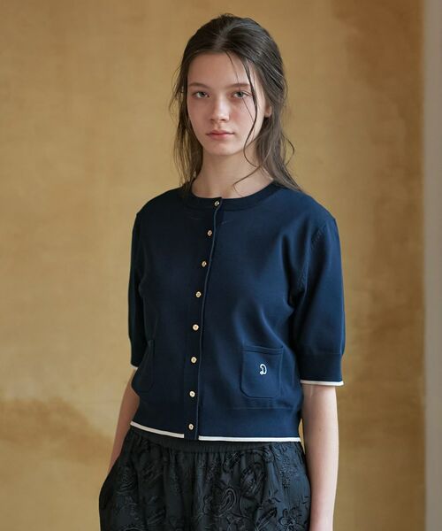 DRESSTERIOR / ドレステリア カーディガン・ボレロ | クールタッチ ニットカーディガン（ネイビー(594)）