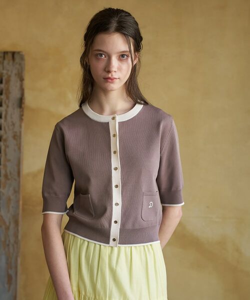 DRESSTERIOR / ドレステリア カーディガン・ボレロ | クールタッチ コンビ カーディガン（トープ(554)）
