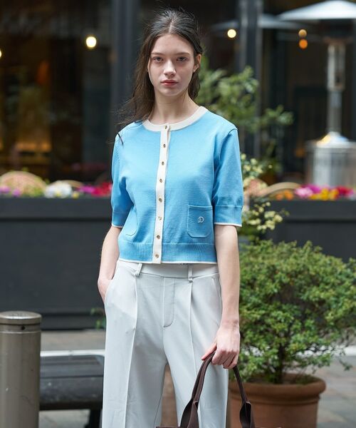 DRESSTERIOR / ドレステリア カーディガン・ボレロ | クールタッチ コンビ カーディガン（ブルー(591)）