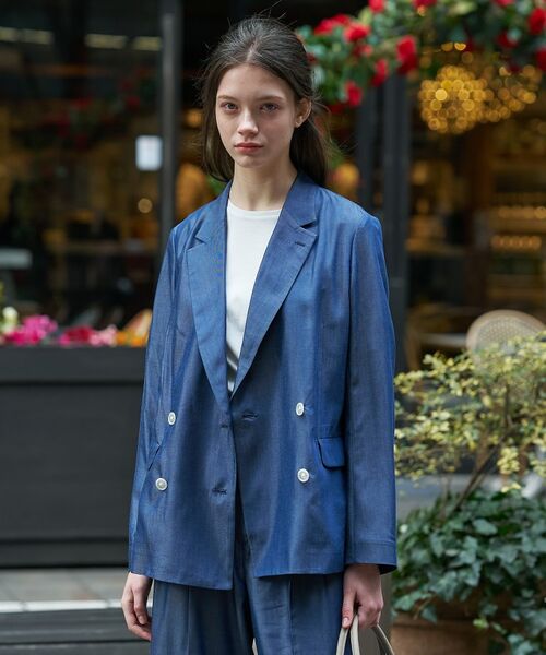 DRESSTERIOR / ドレステリア テーラードジャケット | テンセルデニムダブルジャケット | 詳細3