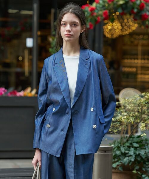 DRESSTERIOR / ドレステリア テーラードジャケット | テンセルデニムダブルジャケット | 詳細4