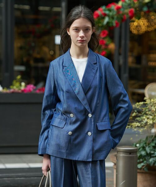 DRESSTERIOR / ドレステリア テーラードジャケット | テンセルデニムダブルジャケット（ブルー(093)）
