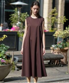 DRESSTERIOR / ドレステリア ロング・マキシ丈ワンピース | アイスクリアコットン フレンチスリーブワンピース