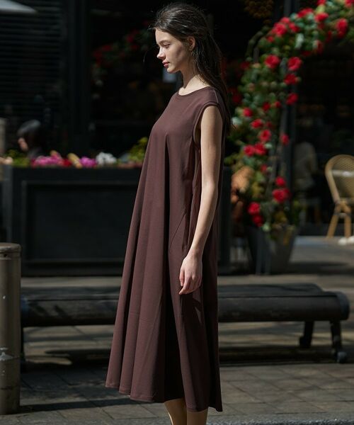 DRESSTERIOR / ドレステリア ロング・マキシ丈ワンピース | 【接触冷感／抗菌防臭／消臭】アイスクリアコットン フレンチスリーブワンピース | 詳細12