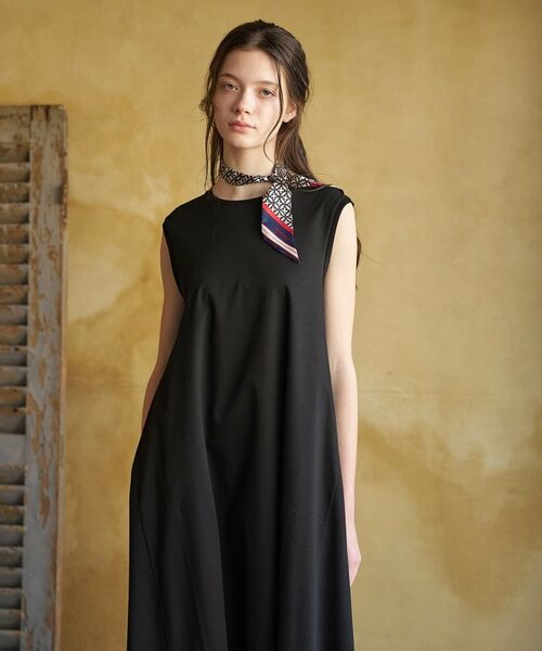 DRESSTERIOR / ドレステリア ロング・マキシ丈ワンピース | 【接触冷感／抗菌防臭／消臭】アイスクリアコットン フレンチスリーブワンピース | 詳細14