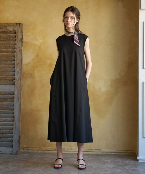 DRESSTERIOR / ドレステリア ロング・マキシ丈ワンピース | 【接触冷感／抗菌防臭／消臭】アイスクリアコットン フレンチスリーブワンピース | 詳細16