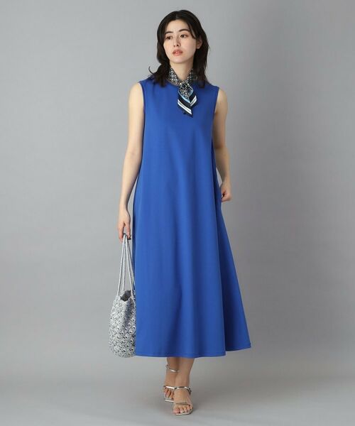 DRESSTERIOR / ドレステリア ロング・マキシ丈ワンピース | 【接触冷感／抗菌防臭／消臭】アイスクリアコットン フレンチスリーブワンピース | 詳細2