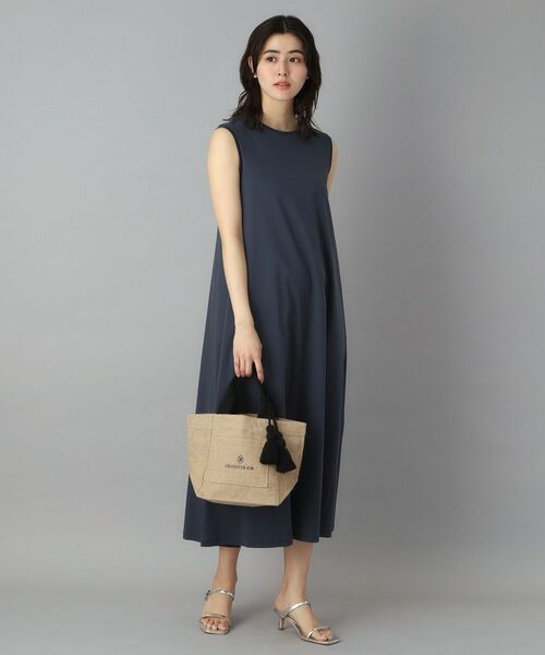 DRESSTERIOR / ドレステリア ロング・マキシ丈ワンピース | 【接触冷感／抗菌防臭／消臭】アイスクリアコットン フレンチスリーブワンピース | 詳細3