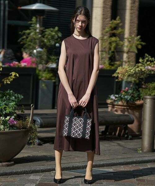 DRESSTERIOR / ドレステリア ロング・マキシ丈ワンピース | 【接触冷感／抗菌防臭／消臭】アイスクリアコットン フレンチスリーブワンピース | 詳細4