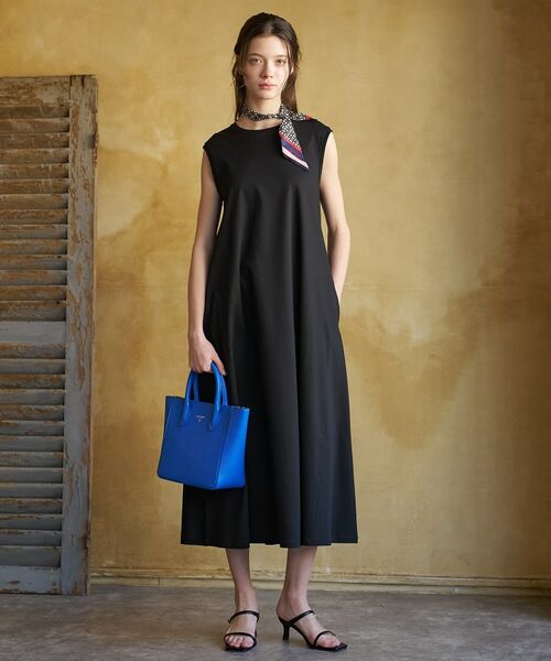 DRESSTERIOR / ドレステリア ロング・マキシ丈ワンピース | 【接触冷感／抗菌防臭／消臭】アイスクリアコットン フレンチスリーブワンピース | 詳細5