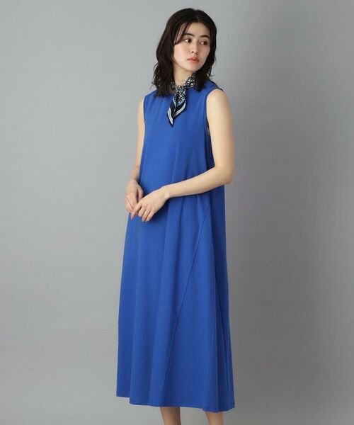 DRESSTERIOR / ドレステリア ロング・マキシ丈ワンピース | 【接触冷感／抗菌防臭／消臭】アイスクリアコットン フレンチスリーブワンピース | 詳細7