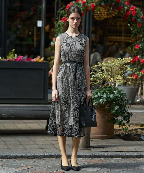DRESSTERIOR / ドレステリア ミニ丈・ひざ丈ワンピース | シアーコードレース ドレス | 詳細1