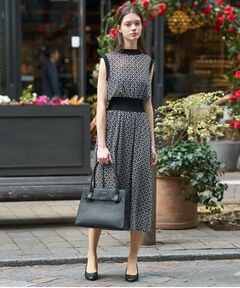 DRESSTERIOR / ドレステリア ロング・マキシ丈ワンピース | オーバーラップサークル シアーノースリーブドレス