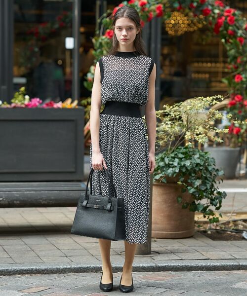 DRESSTERIOR / ドレステリア ロング・マキシ丈ワンピース | オーバーラップサークル シアーノースリーブドレス | 詳細2