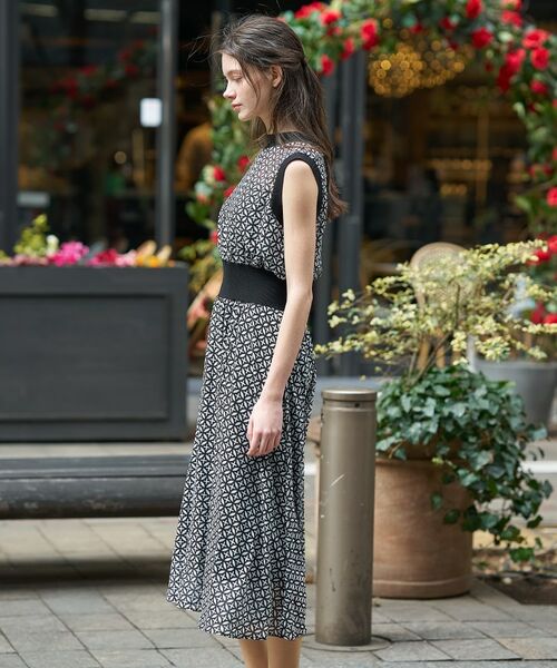 DRESSTERIOR / ドレステリア ロング・マキシ丈ワンピース | オーバーラップサークル シアーノースリーブドレス | 詳細4