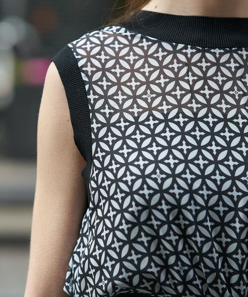 DRESSTERIOR / ドレステリア ロング・マキシ丈ワンピース | オーバーラップサークル シアーノースリーブドレス | 詳細5