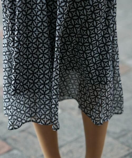 DRESSTERIOR / ドレステリア ロング・マキシ丈ワンピース | オーバーラップサークル シアーノースリーブドレス | 詳細9