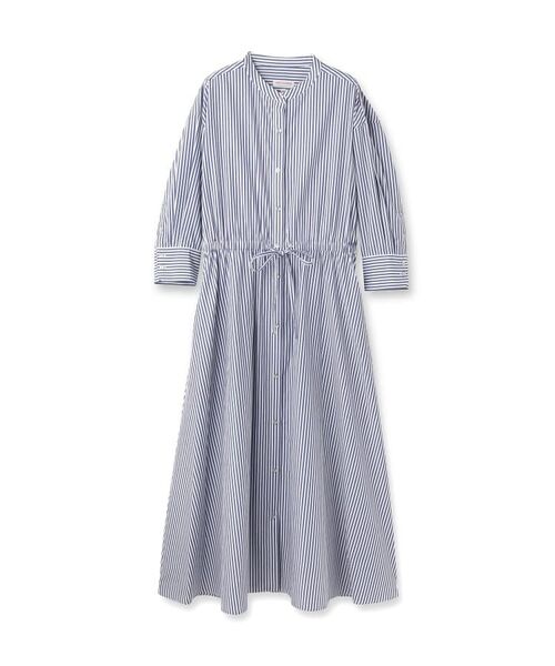 DRESSTERIOR / ドレステリア ロング・マキシ丈ワンピース | 七分袖ストライプシャツワンピース | 詳細1