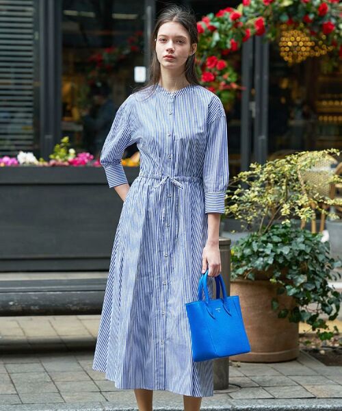 DRESSTERIOR / ドレステリア ロング・マキシ丈ワンピース | 七分袖ストライプシャツワンピース | 詳細2