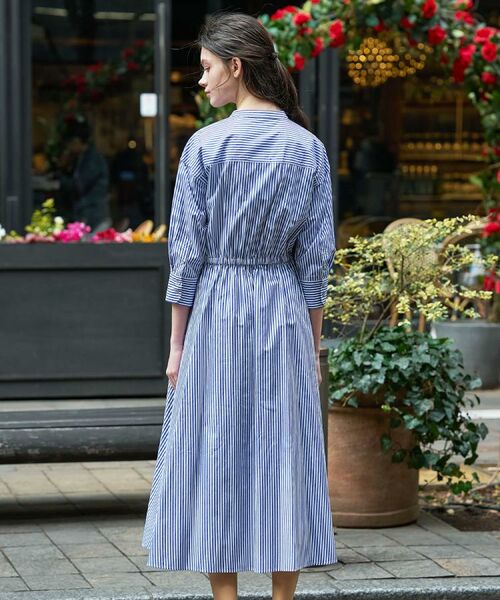 DRESSTERIOR / ドレステリア ロング・マキシ丈ワンピース | 七分袖ストライプシャツワンピース | 詳細5