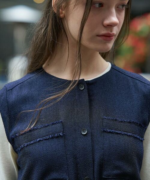 DRESSTERIOR / ドレステリア ロング・マキシ丈ワンピース | ウォッシャブル ツイードライク ワンピース | 詳細14