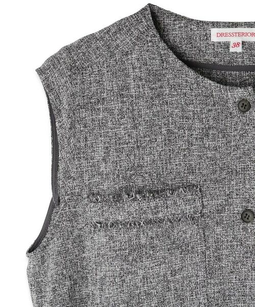 DRESSTERIOR / ドレステリア ロング・マキシ丈ワンピース | ウォッシャブル ツイードライク ワンピース | 詳細21