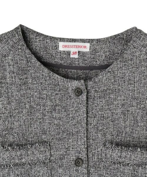 DRESSTERIOR / ドレステリア ロング・マキシ丈ワンピース | ウォッシャブルツイードライクワンピース | 詳細4