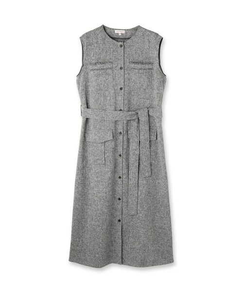 DRESSTERIOR / ドレステリア ロング・マキシ丈ワンピース | ウォッシャブルツイードライクワンピース（グレー(012)）
