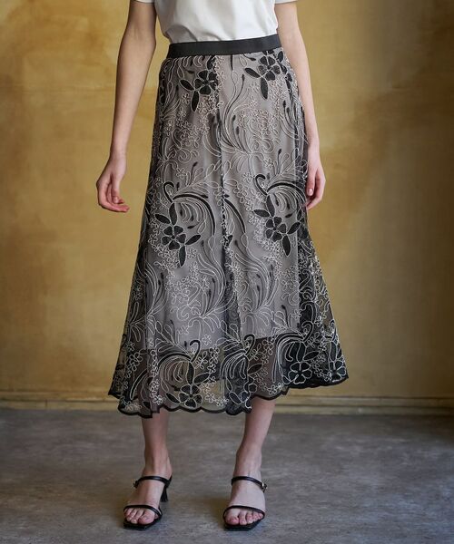 DRESSTERIOR / ドレステリア ロング・マキシ丈スカート | エンブロイダリーレーススカート | 詳細2