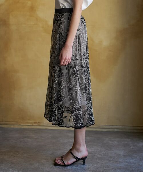 DRESSTERIOR / ドレステリア ロング・マキシ丈スカート | エンブロイダリーレーススカート | 詳細4