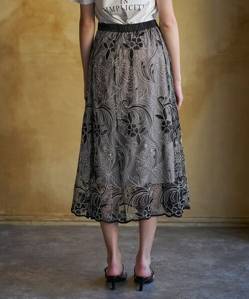 DRESSTERIOR / ドレステリア ロング・マキシ丈スカート | エンブロイダリーレーススカート | 詳細5