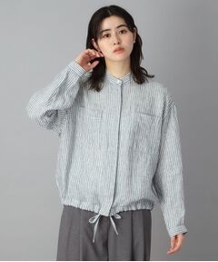 DRESSTERIOR / ドレステリア シャツ・ブラウス | ストライプリネン ドロストシャツ