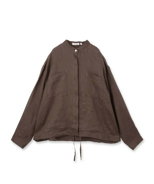 DRESSTERIOR / ドレステリア シャツ・ブラウス | ストライプリネン ドロストシャツ | 詳細1