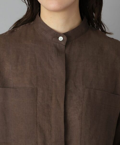 DRESSTERIOR / ドレステリア シャツ・ブラウス | ストライプリネン ドロストシャツ | 詳細10