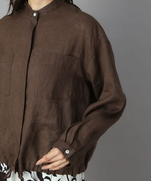 DRESSTERIOR / ドレステリア シャツ・ブラウス | ストライプリネン ドロストシャツ | 詳細11